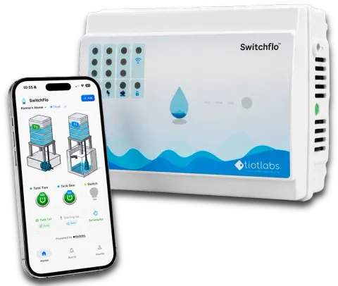 SwitchFlo smart water controller with mobile app